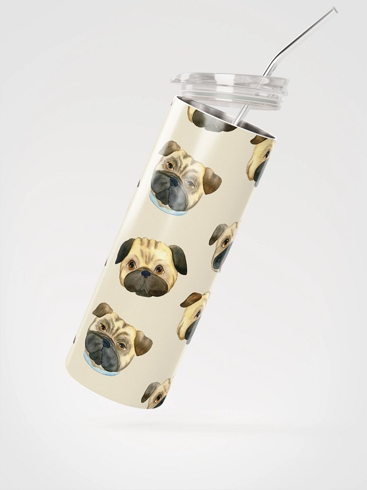 Pawsitively Pug-tastic Stainless Steel Tumbler product image (2)
