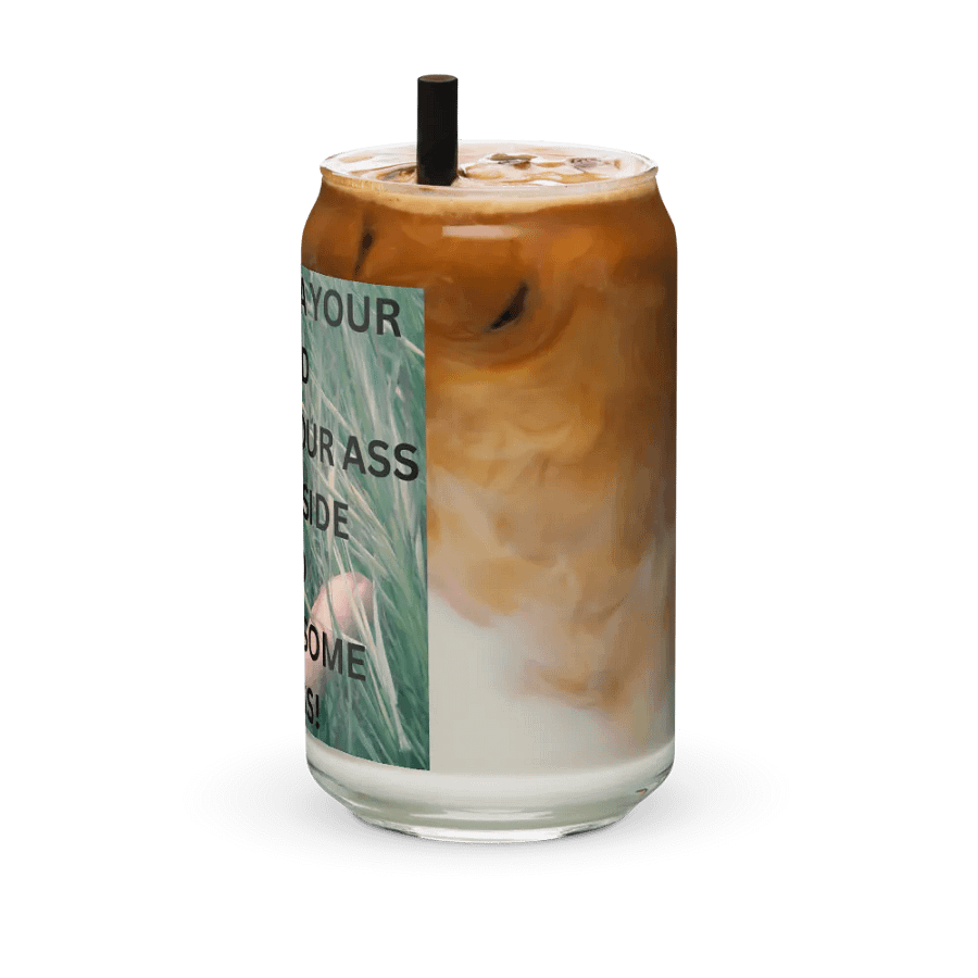 Get Outta Your Head Drink Glass w/straw product image (42)