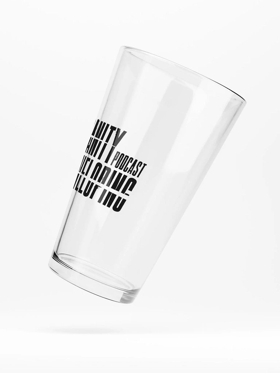 Shaker Pint Glass — Black Logo product image (6)