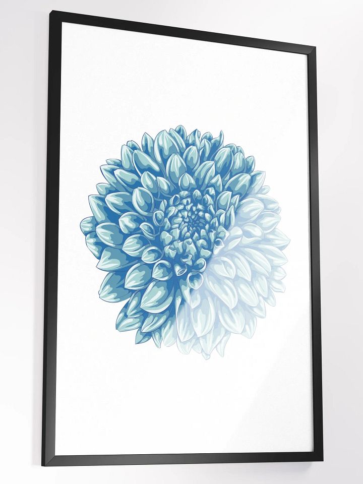 Blue Stylized Dahlia Bloom product image (2)