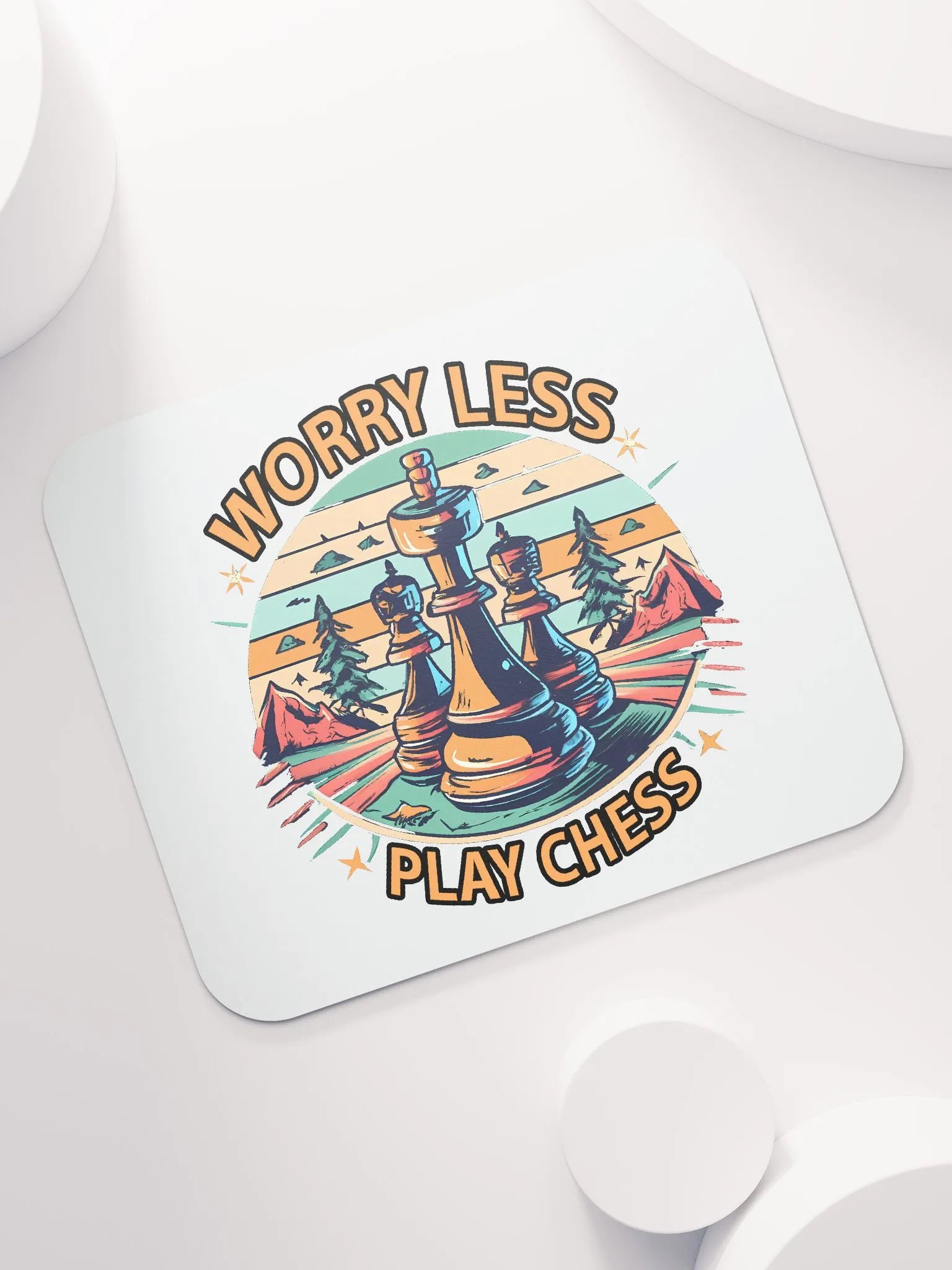 WORRY LESS PLAY CHESS - Classic Mouse Pad product image (7)