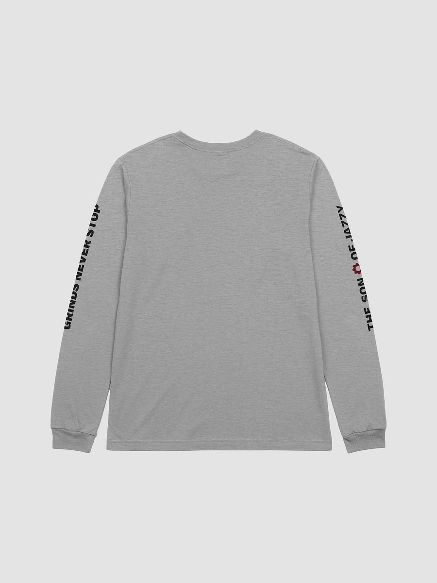 Grinds Never Stop Longsleeve Tee (Black Text) product image (11)