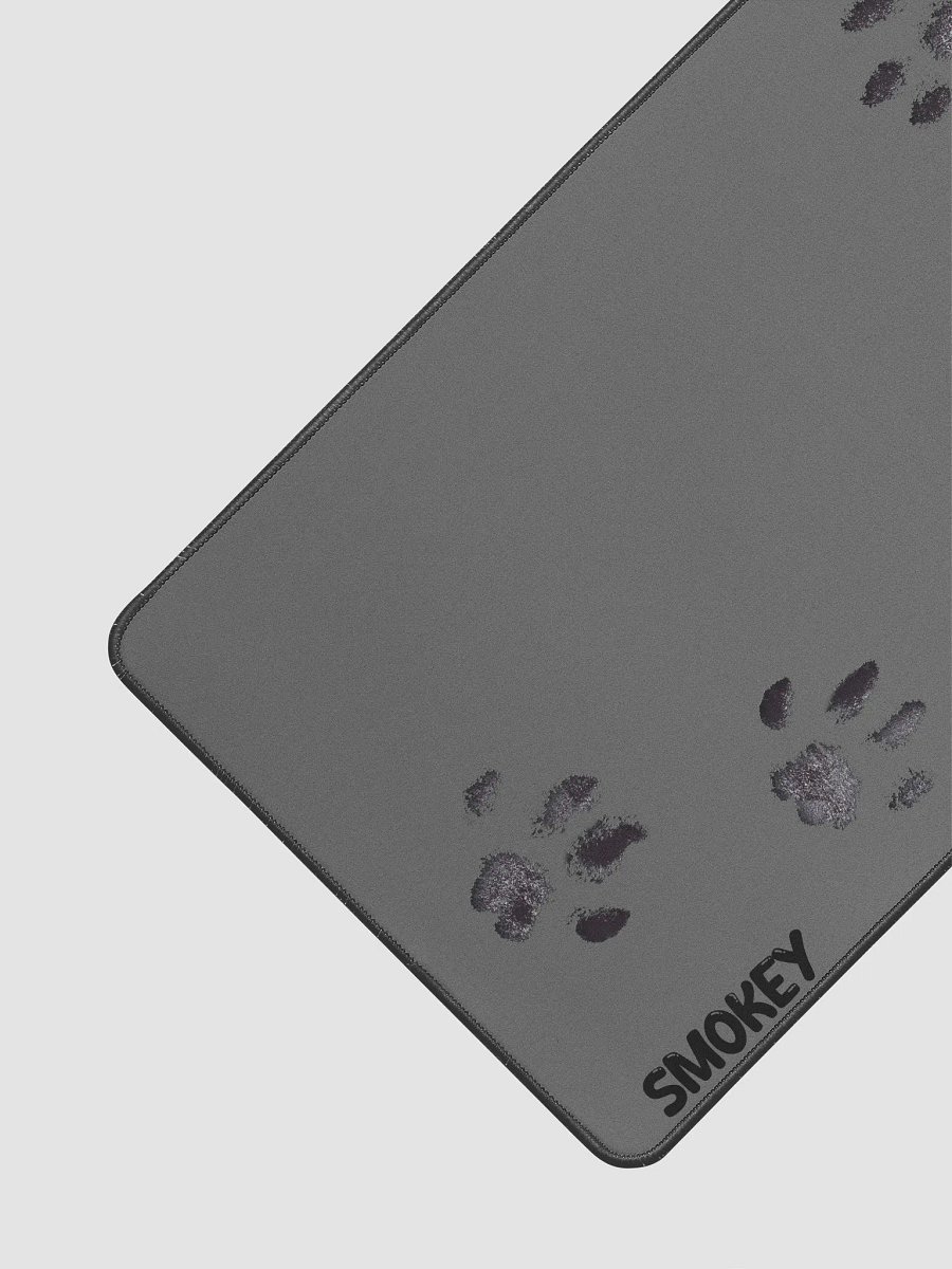 Smokey & Zoey Paw Print Desk Mat (Grey) product image (3)