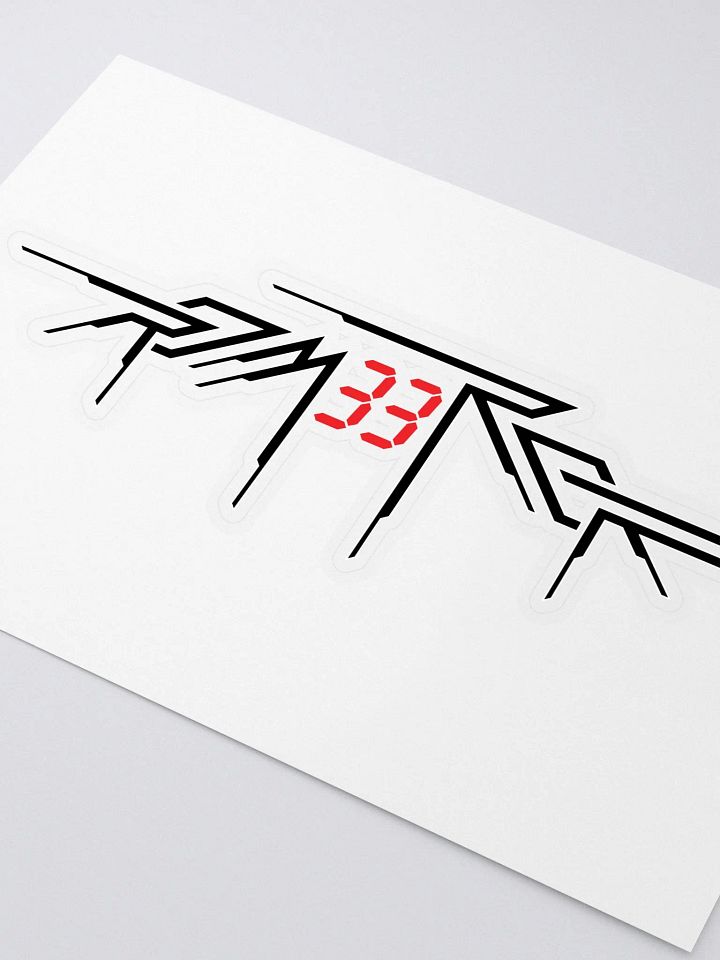 ROM33ROR Logo Sticker (Black) product image (2)