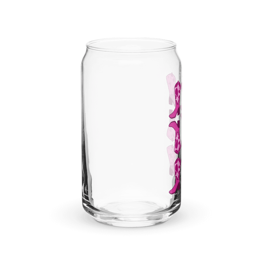Pretty In Pink Boots Glass Cup product image (40)