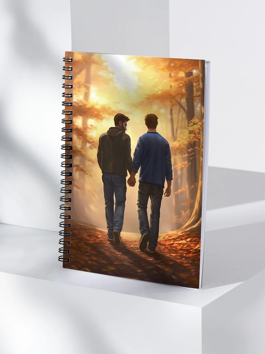 Fall Romance - Gay Couple Spiral Notebook product image (4)