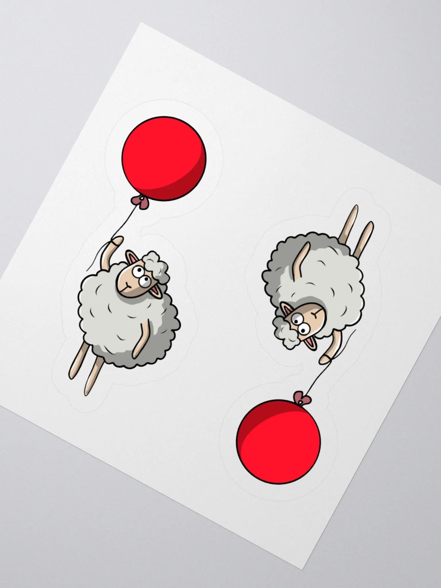 Reaching for the Sky Sheep Sticker product image (2)