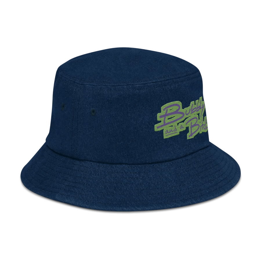 Bubbly and a B*tch (bubble design) denim bucket hat product image (3)