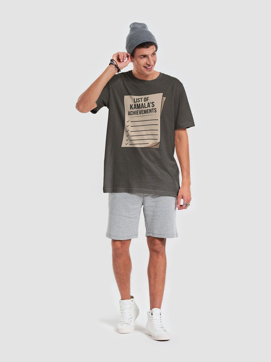 List of Kamala's Achievements blank Unisex t-shirt, product image (63)