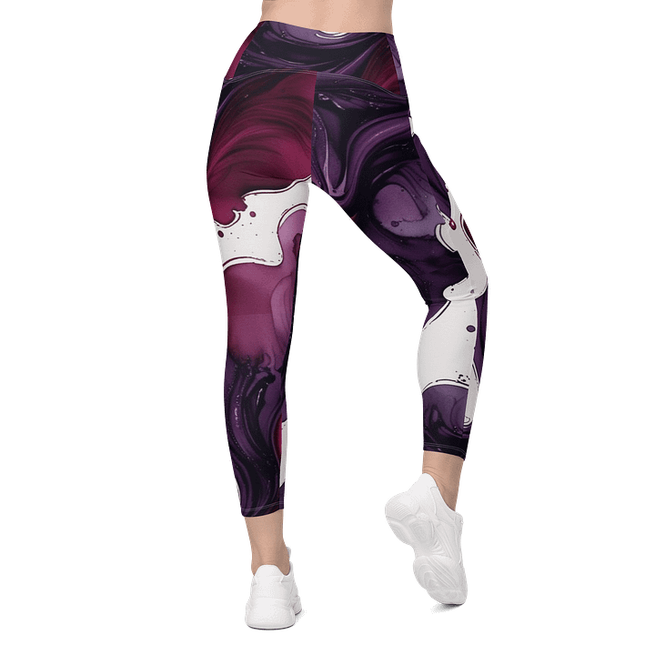Blackberry Merlot Swirl Leggings product image (2)
