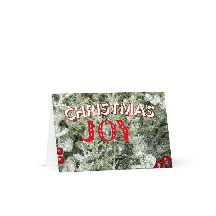 Festive Holly Christmas Joy Greeting Card product image (1)