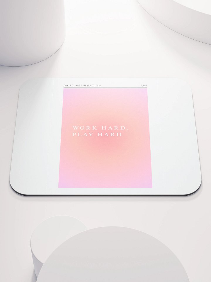 Work Hard, Play Hard Mouse Pad product image (1)
