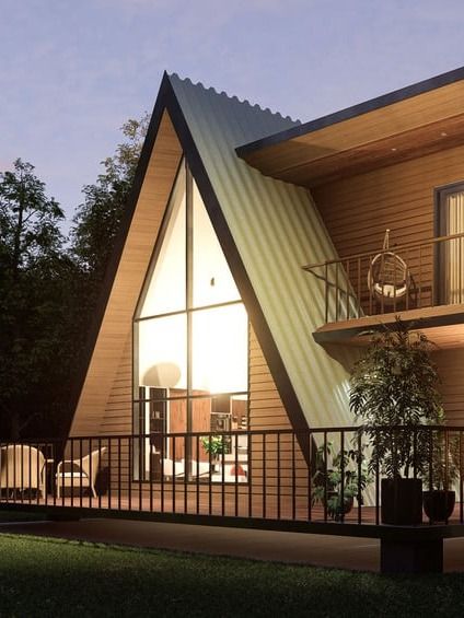 A Frame House 025 - Drawings\Blueprints CAD + PDF + 3D Model product image (4)