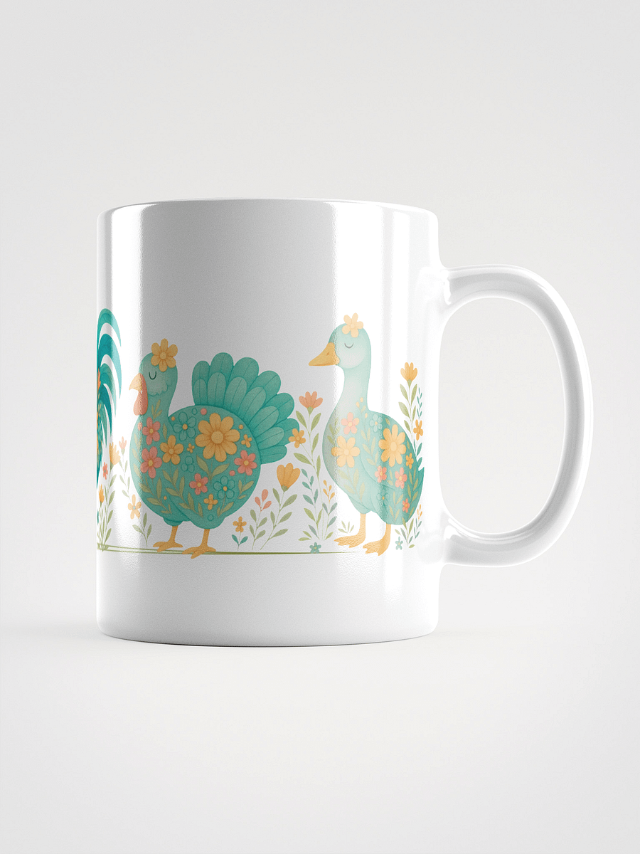 Mug Blanc - Ferme Fleurie Rétro Série 1 - Cadeau Original product image (1)