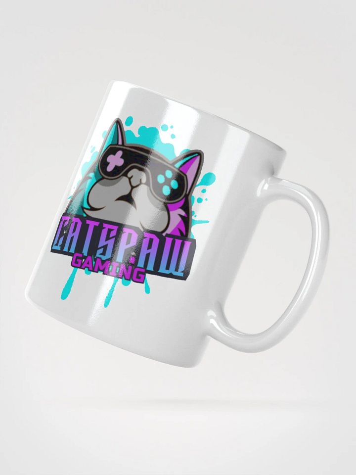 CatsPaw Gaming Logo White Glossy Mug 11 oz product image (1)