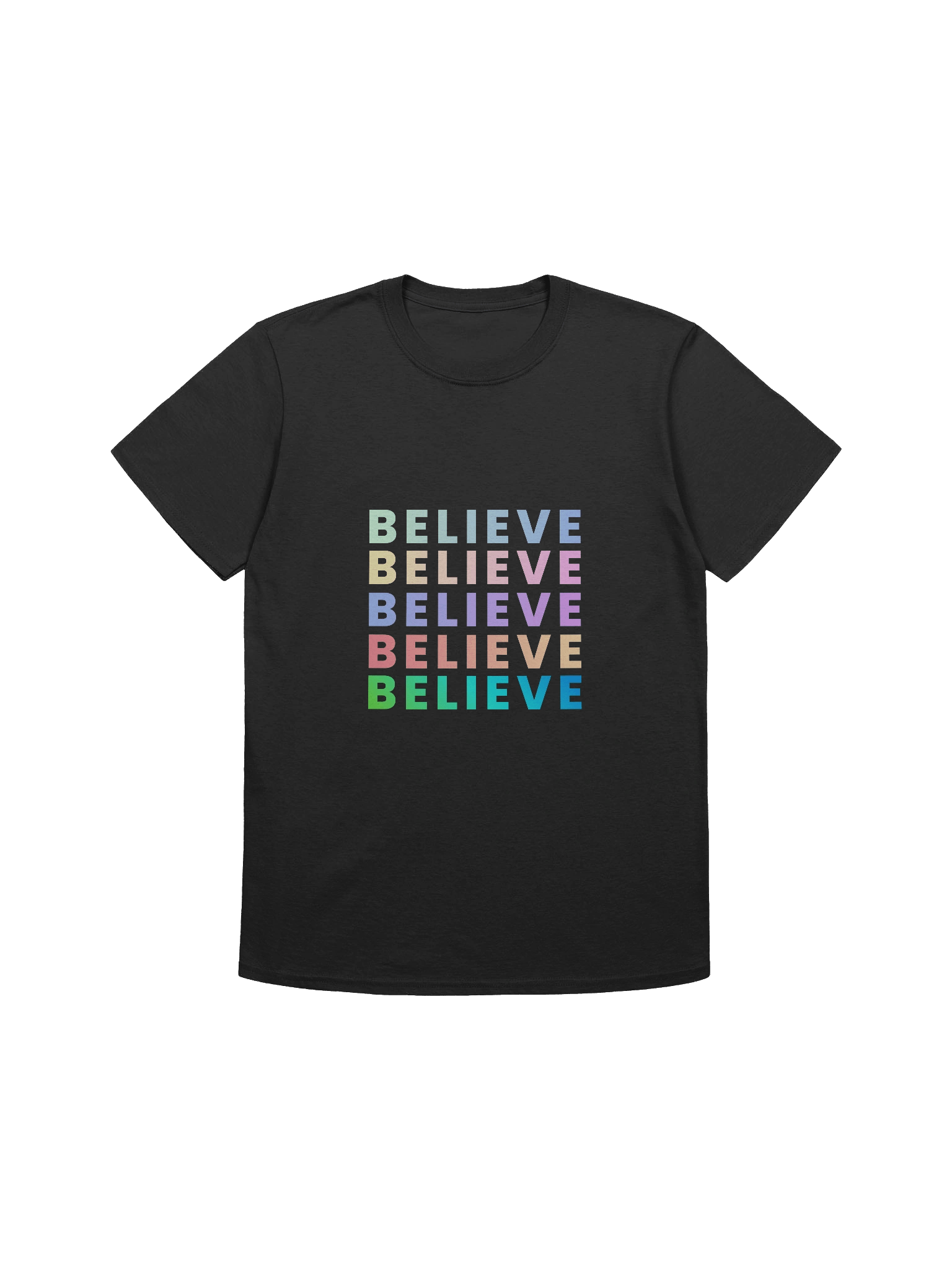 Vibrant Believe Grid T-Shirt product image (3)
