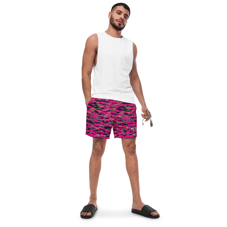 Pink Camo Swim Trunks product image (4)