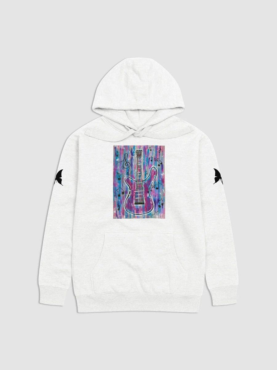 My guitar (art by Dina R.) with butterflies - Hoodie product image (1)