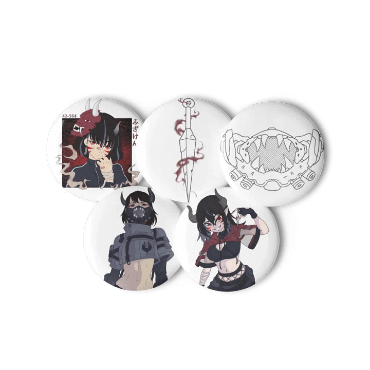 Oni Pin Button Set product image (2)
