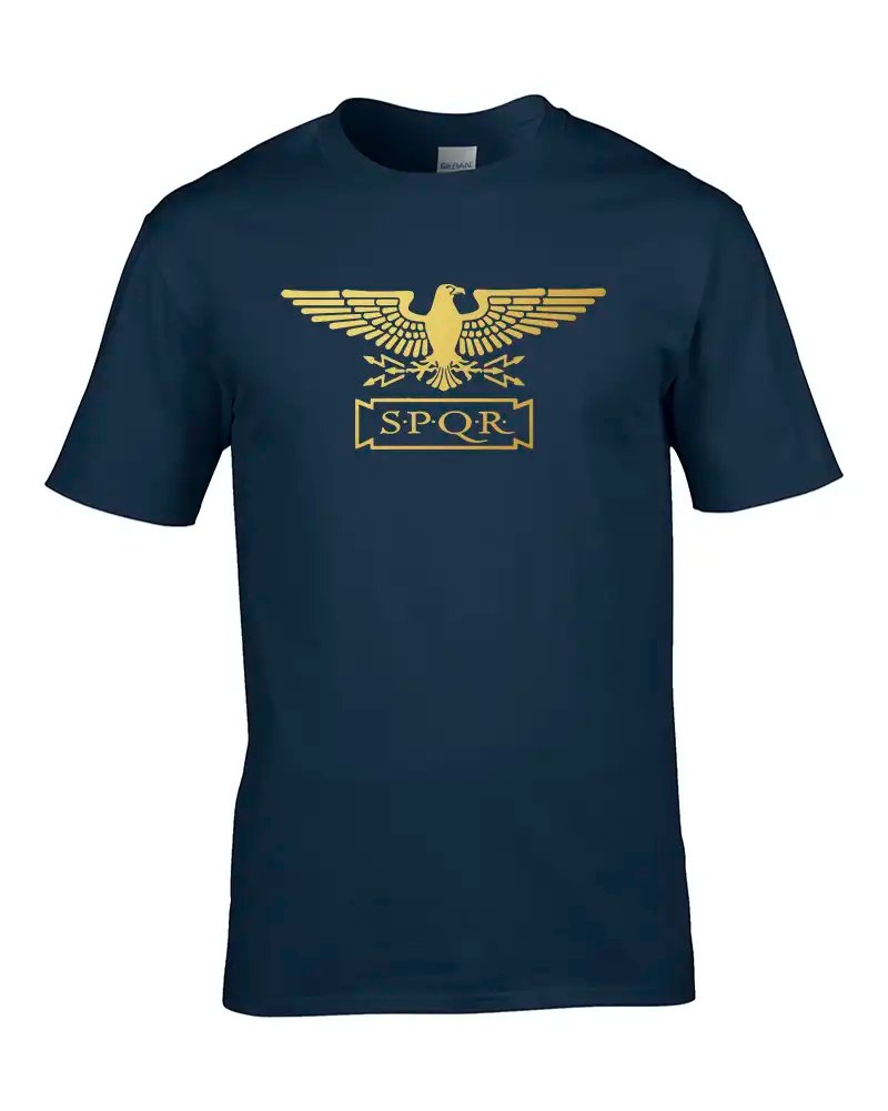 STANDARD SPQR- Roman Empire Metallic Gold Eagle - Men's T-Shirt product image (2)