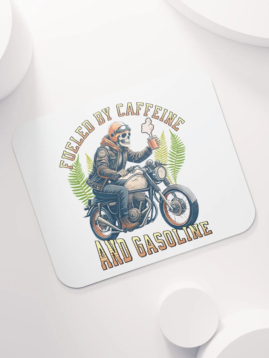 Fueled By Caffeine And Gasoline Rider Mouse Pad product image (5)