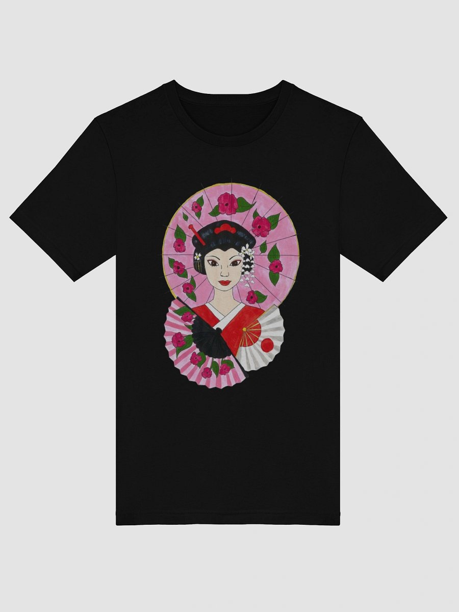 Japanese Geisha (art by Dina R.) akril painting picture - Supersoft T-Shirt product image (35)