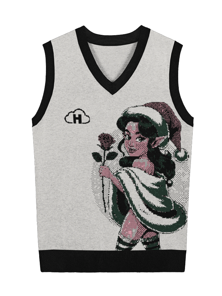 Elf-Knitted V-Neck Vest product image (2)