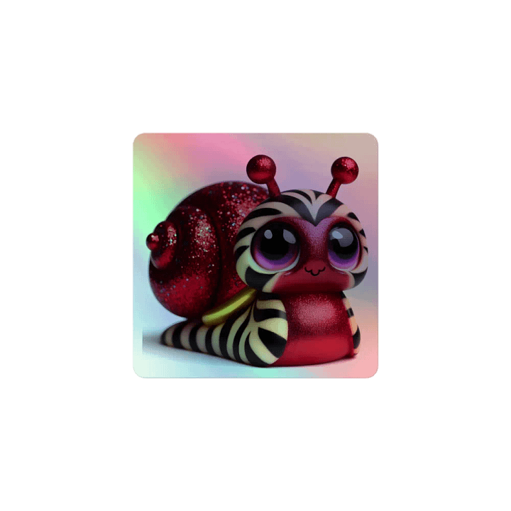 Sparkly Snail Holographic Sticker Set product image (1)