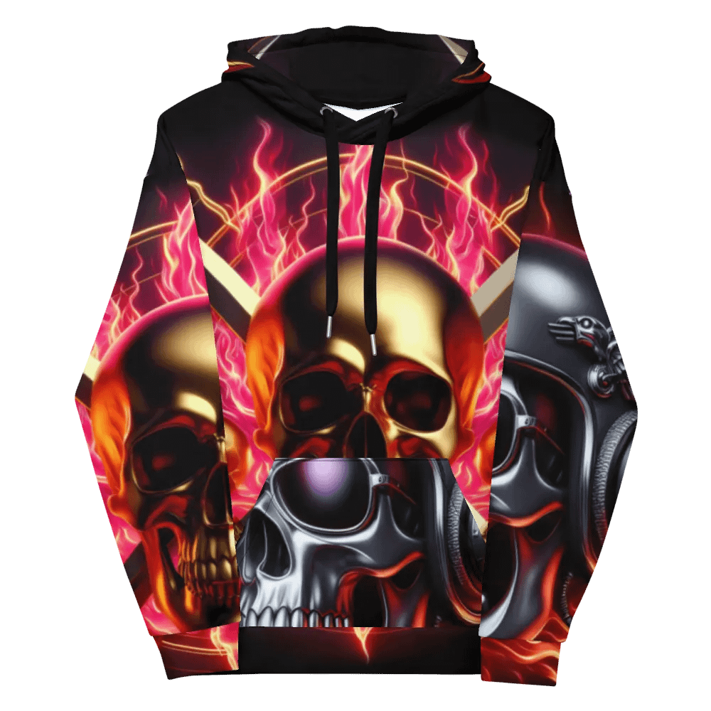 Reign of Fire - Unisex Skull Hoodie #39 product image (12)