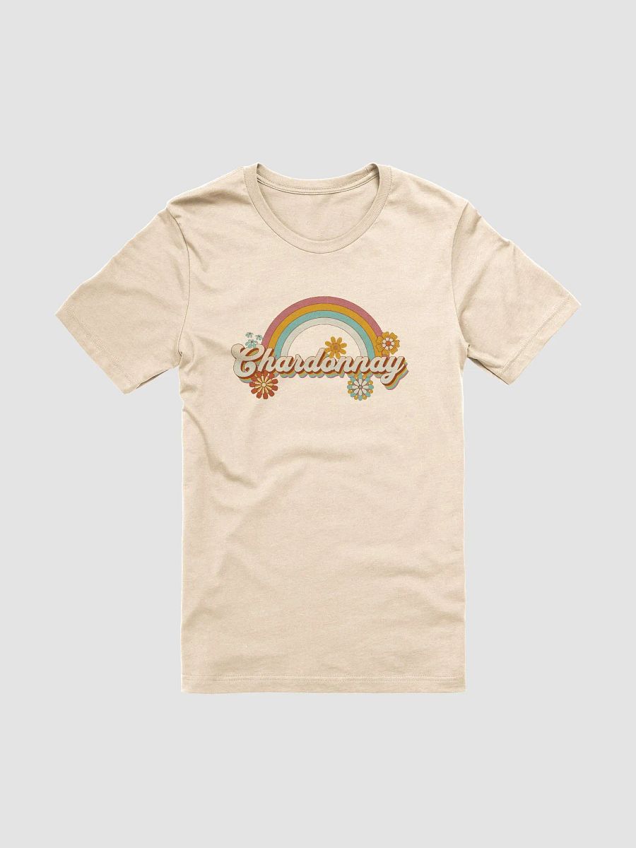 Groovy Chardonnay Wine T-Shirt - Retro Hippie Style for Wine Lovers product image (84)