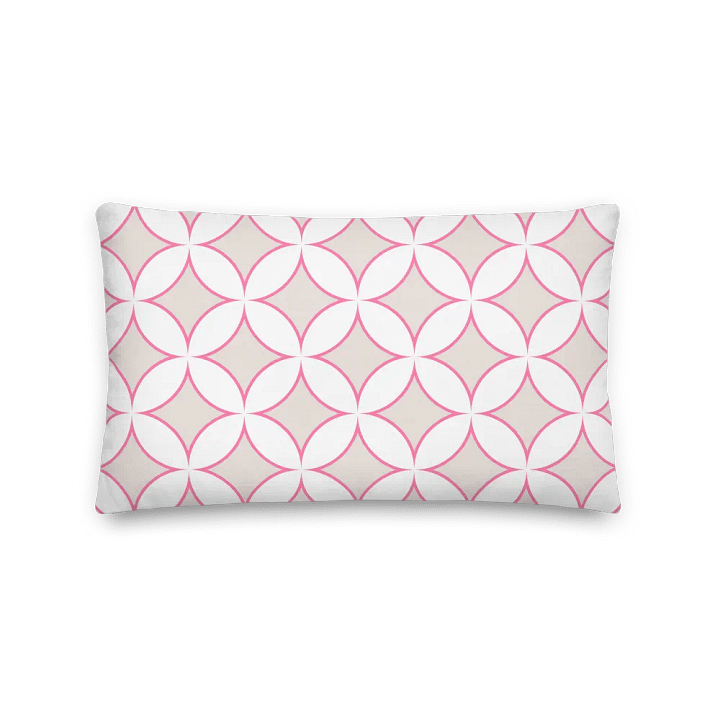 BEACH CLUB BEIGE & PINK COASTAL COTTAGE CHIC - Premium Pillow - Beach Club Sofakissen product image (2)