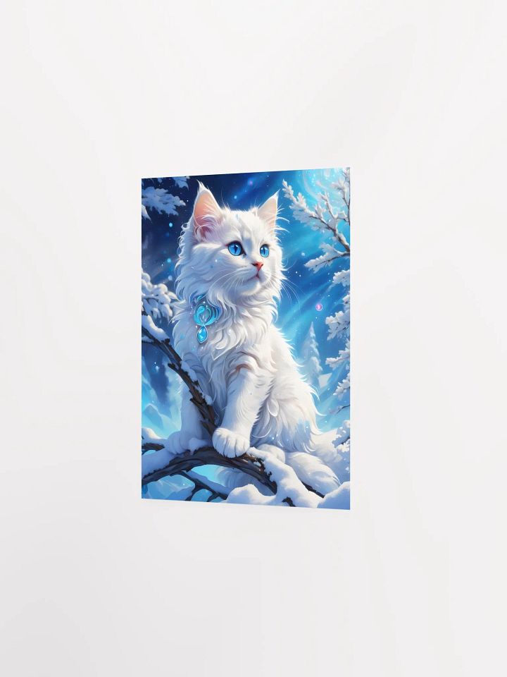 Blue-Eyed Kitten Winter Magic Poster product image (5)