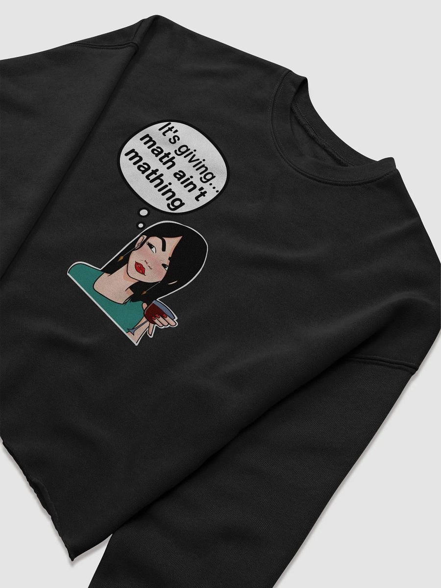 Math Ain't Mathing - CROP sweatshirt, raw hem product image (7)