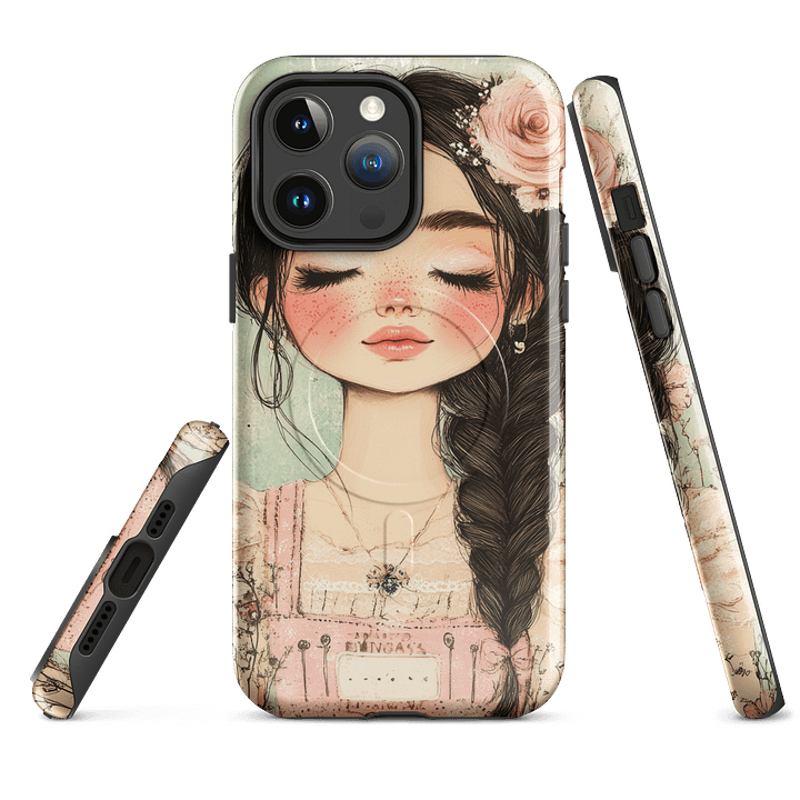 Blush Garden Girl MagSafe® Tough Case product image (1)