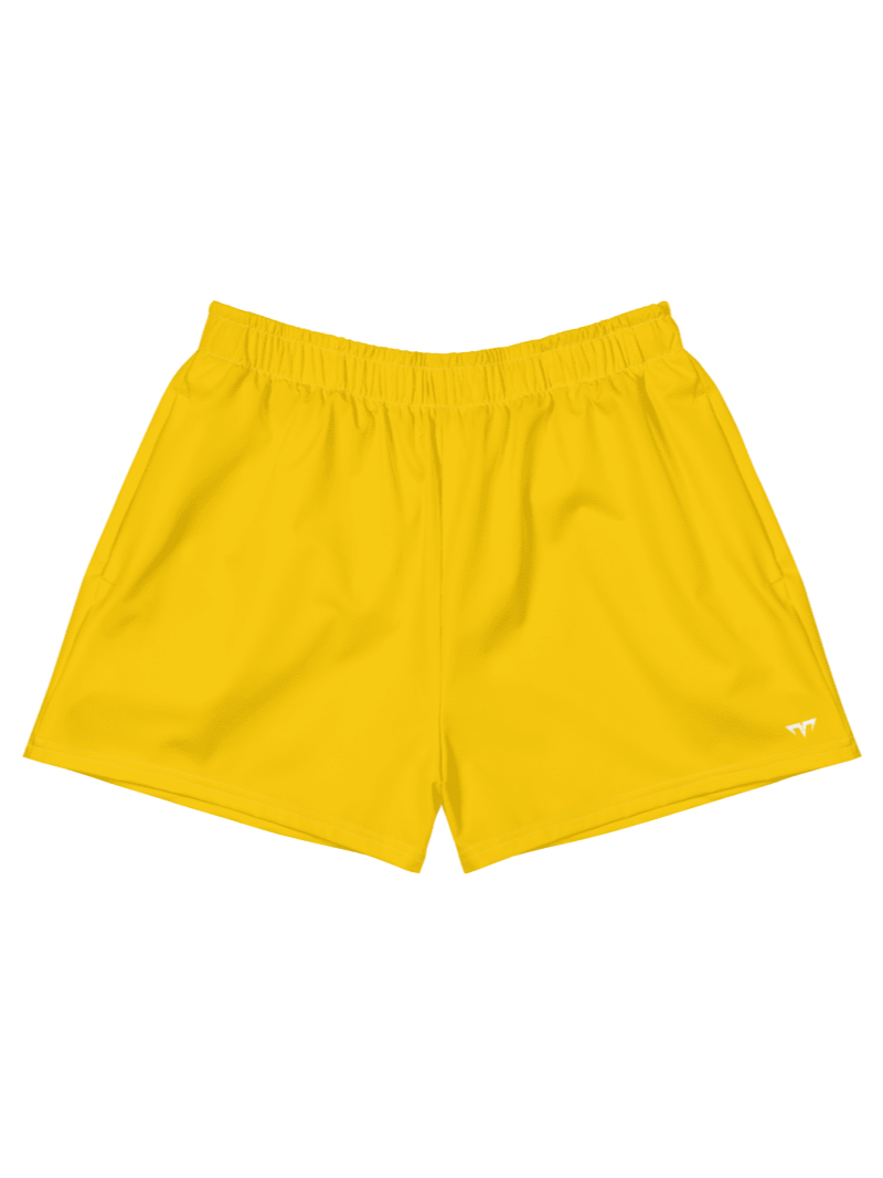 Unisex Activewear - Pekpek Short Shorts Gold - Printed White Logo product image (1)