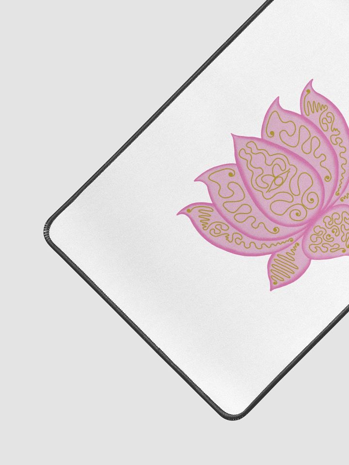 Golden Lotus Desk Mat product image (2)