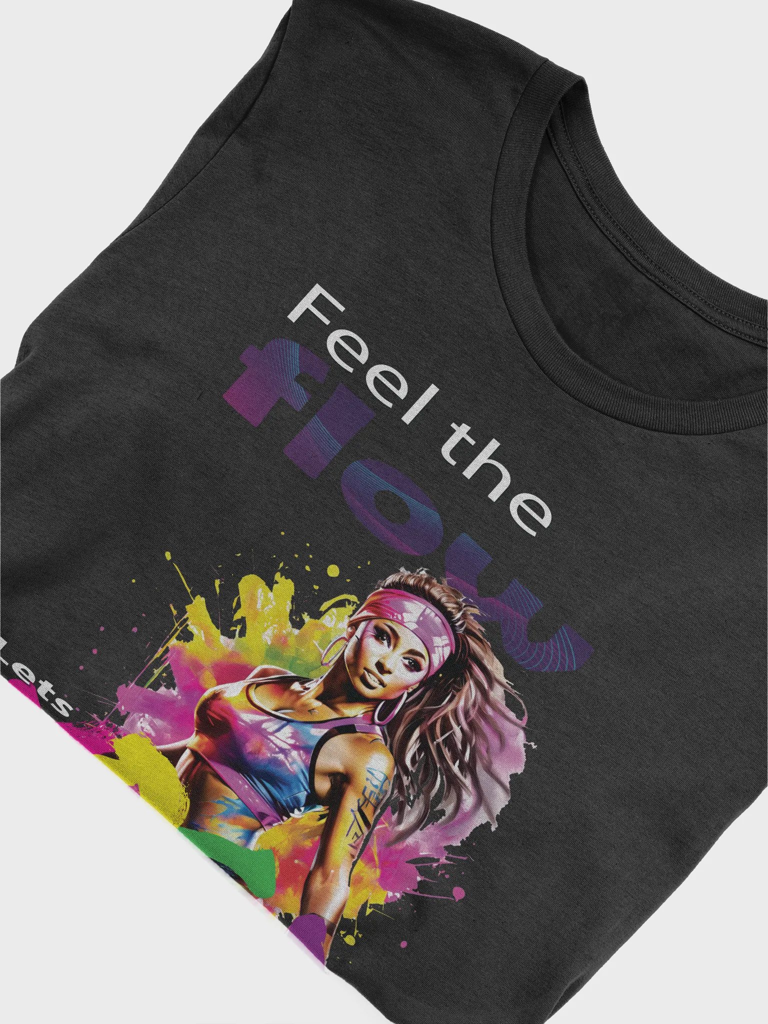 Feel The Flow Lets Yoga Fitness Dance Class Instructor T-Shirt product image (9)