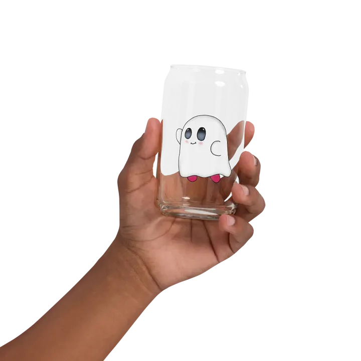 Ghost kirby drinking glass product image (2)