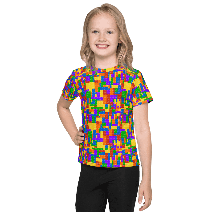Blocks | Unisex Kids Crew Neck T-Shirt product image (4)