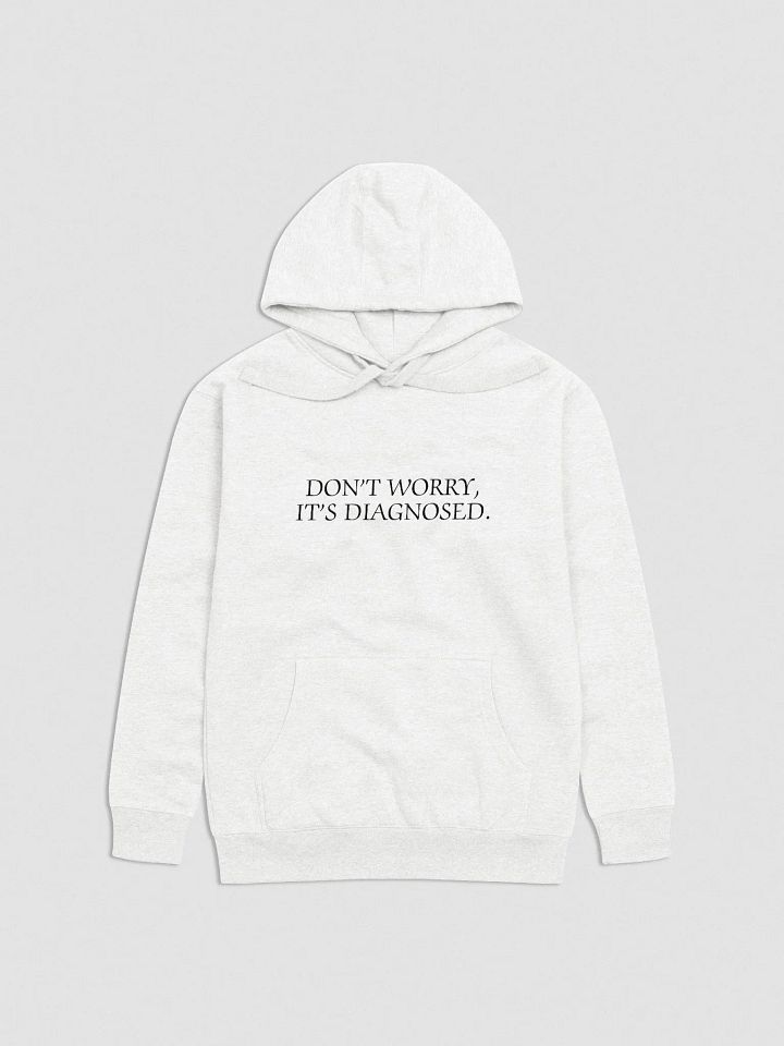 DW, IT'S DIAGNOSED. (black) embroidered heavyweight hoodie product image (9)