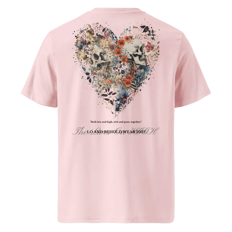 The Lives On HIGH | The Bloody Heart X Skeleton | UNISEX TEE | Black product image (2)