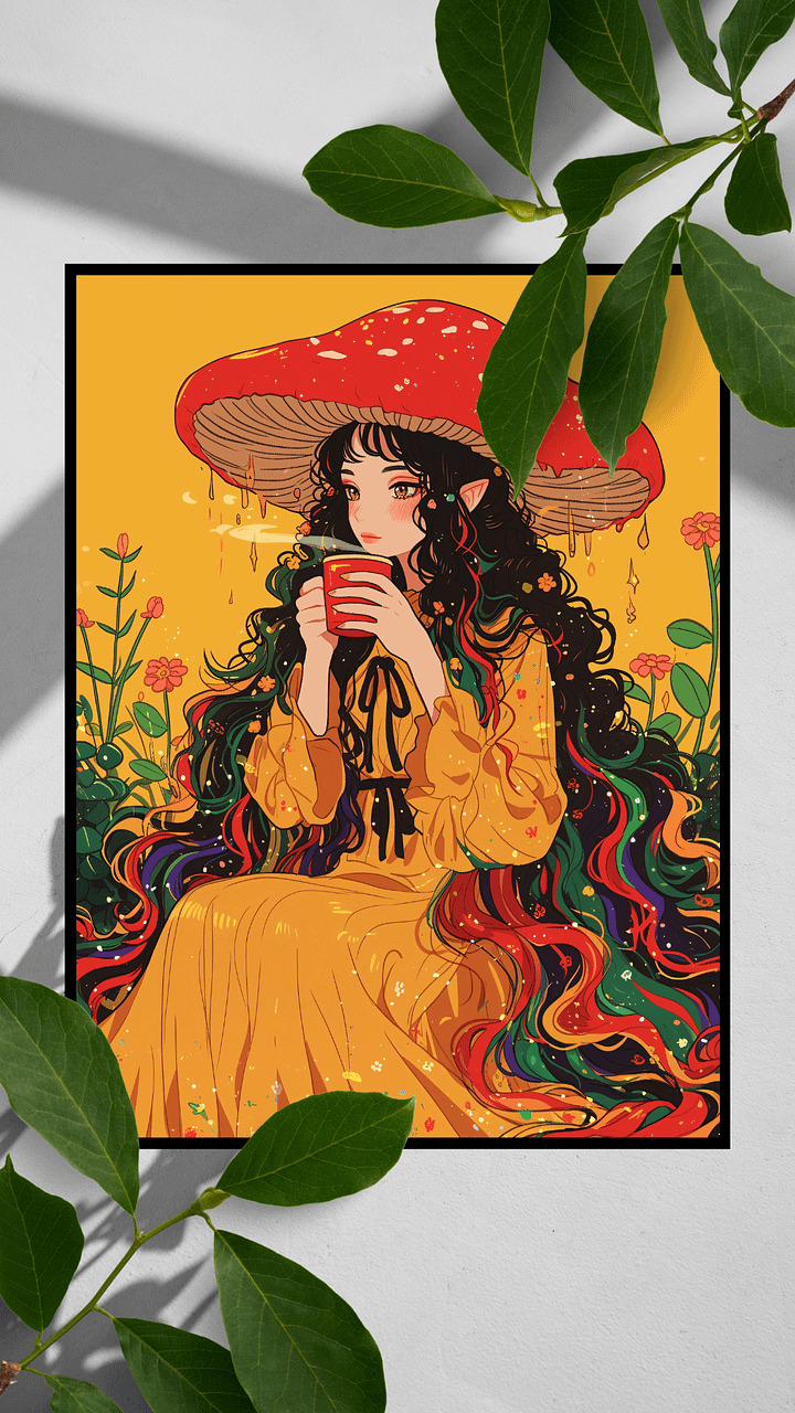 Toadstool Fae on Matte Paper Poster product image (1)