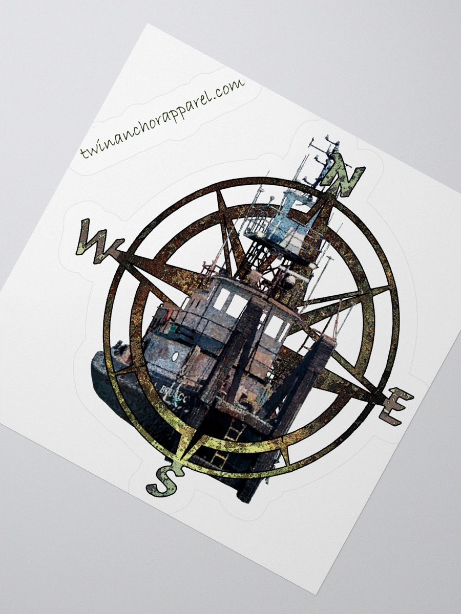 Compass Rose Terri L. Brusco Kiss Cut Stickers product image (2)