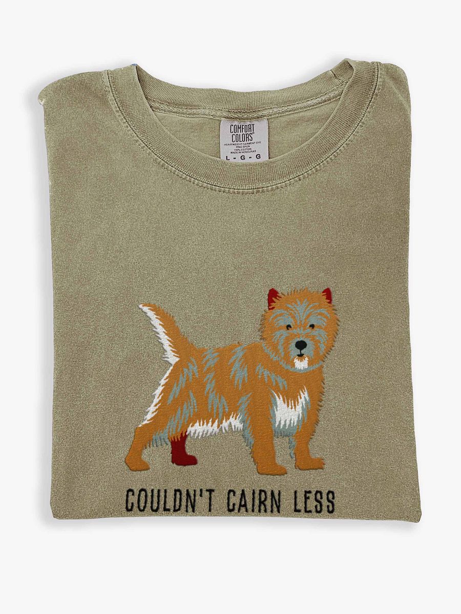 Couldn't Cairn Less T-Shirt(Embroidered) of a Cairn Terrier product image (1)