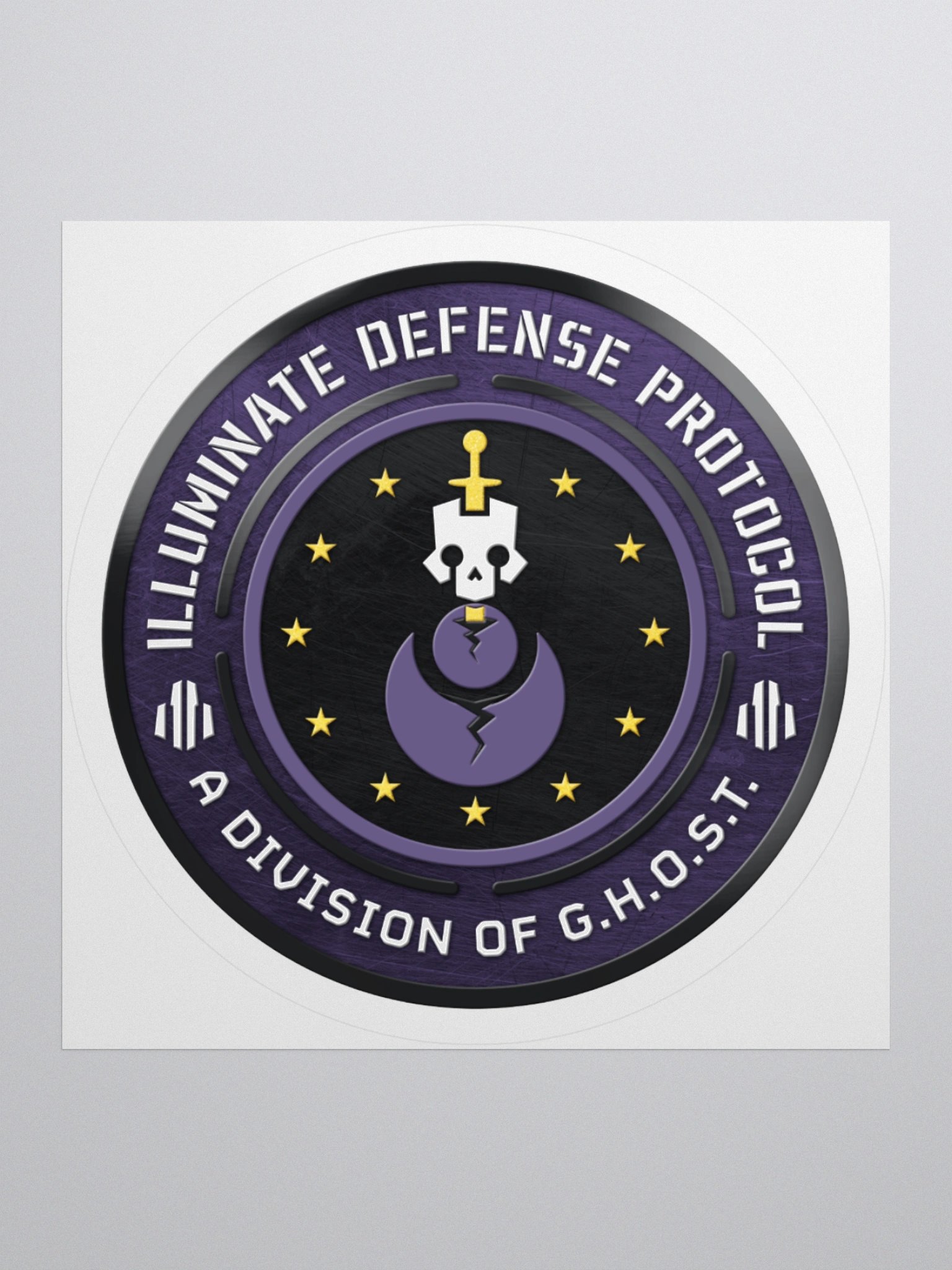 Illuminate Defense Protocol Metallic Sticker product image (3)