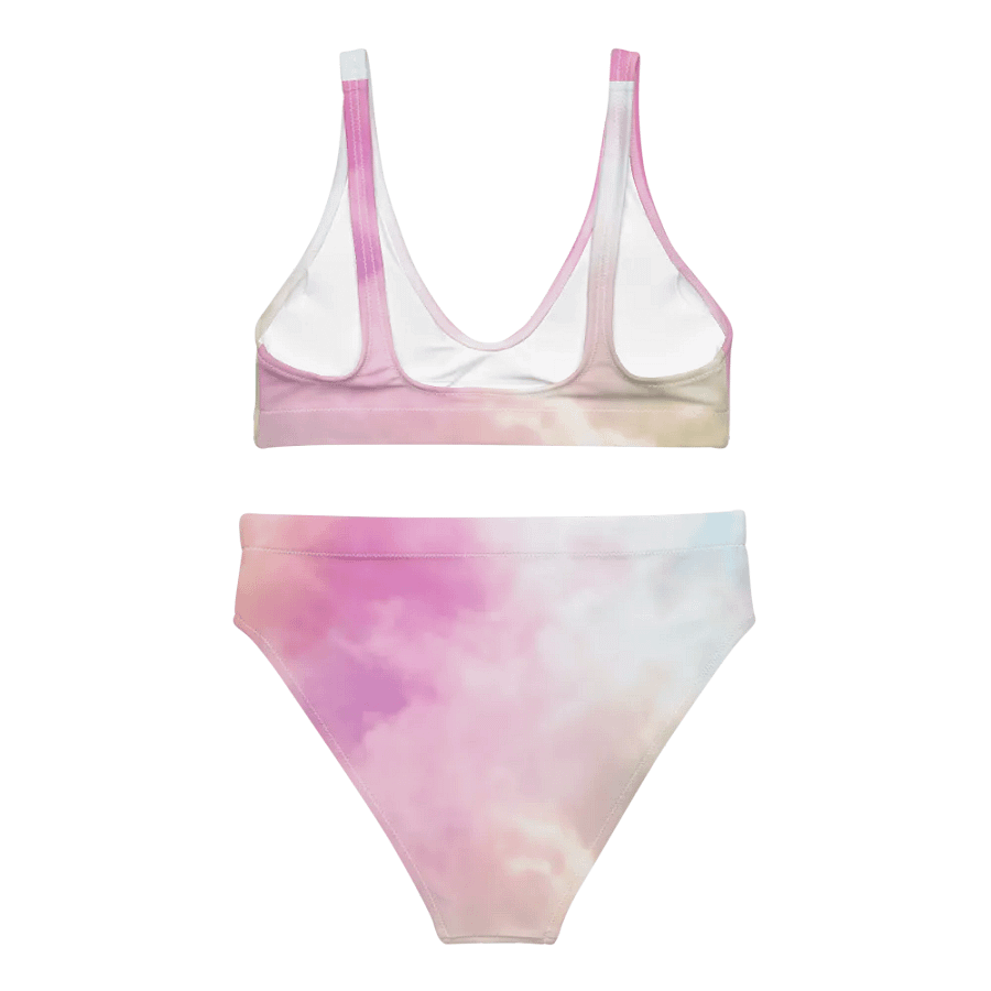 Blur cloud rainbow Design High Waisted Bikini - V4 product image (4)