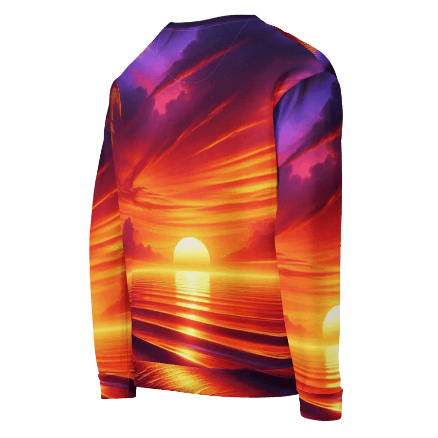 Tropical Sunset All-Over Print Sweatshirt | AI Design product image (5)