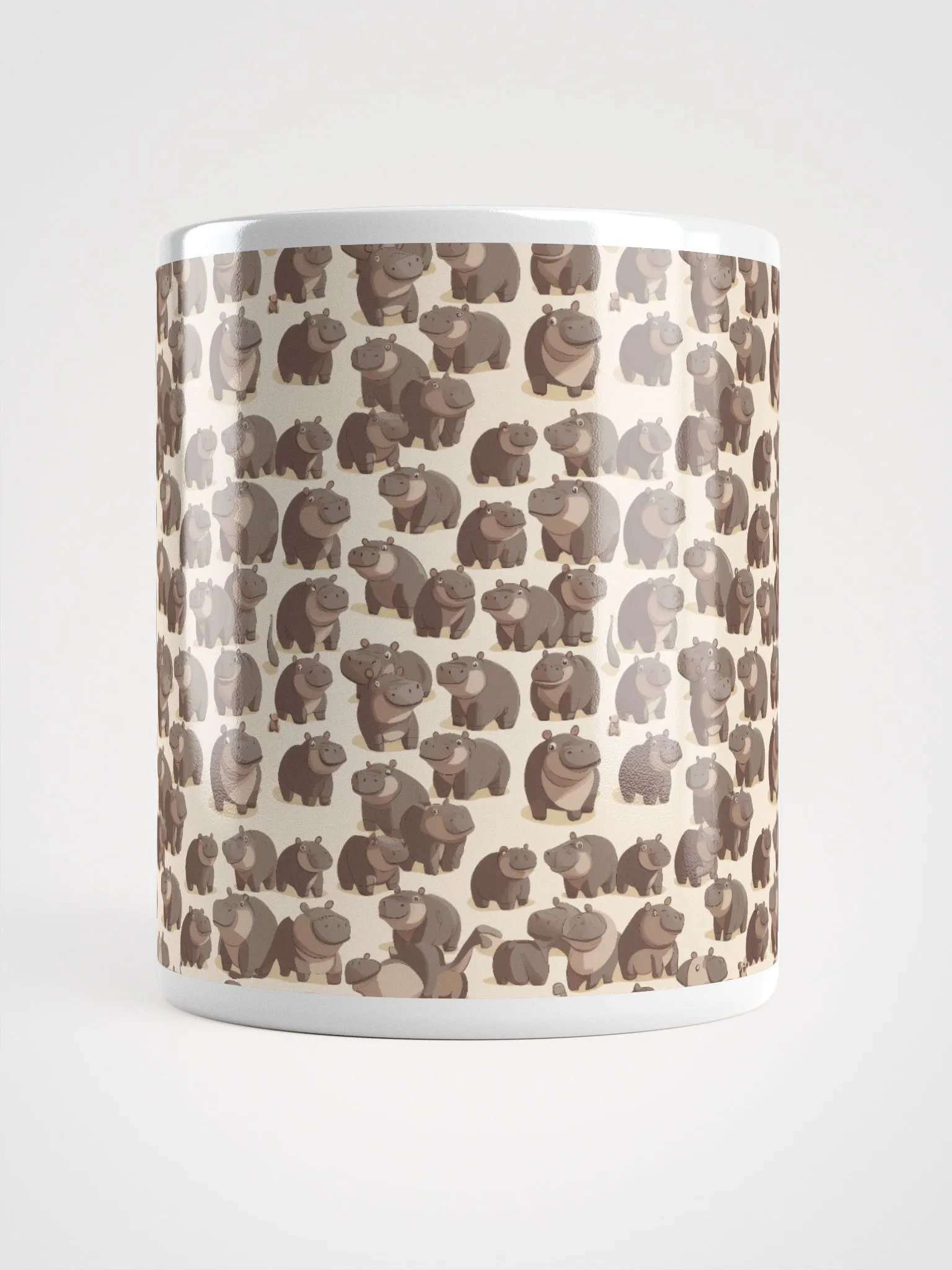 Happy Hippo Pattern Mug product image (15)