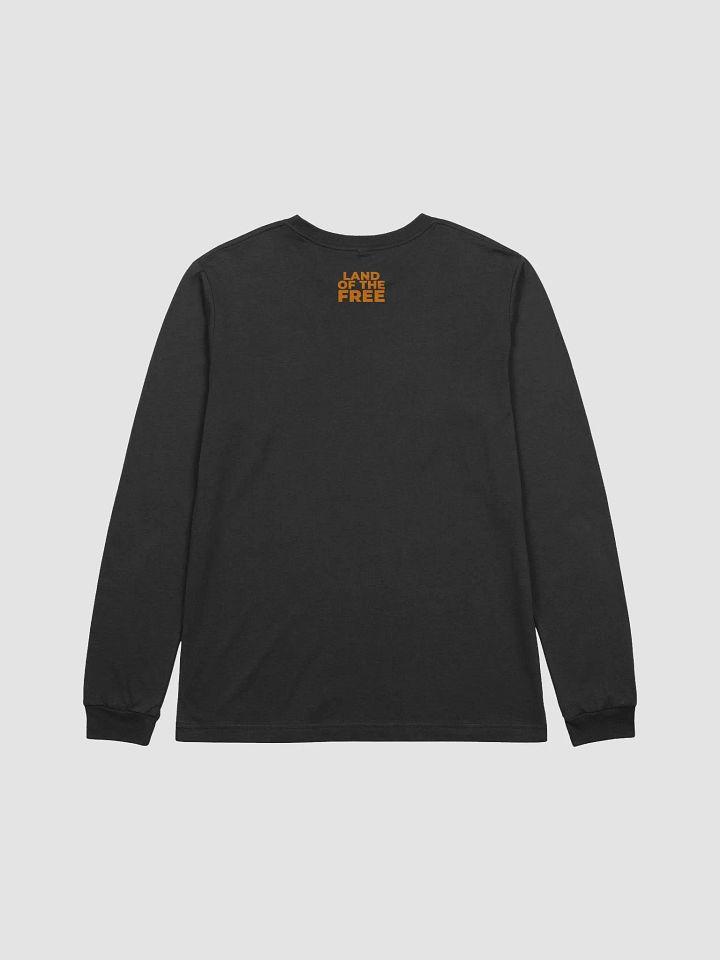 Orange Stripe American Flag Long Sleeve Tee product image (2)