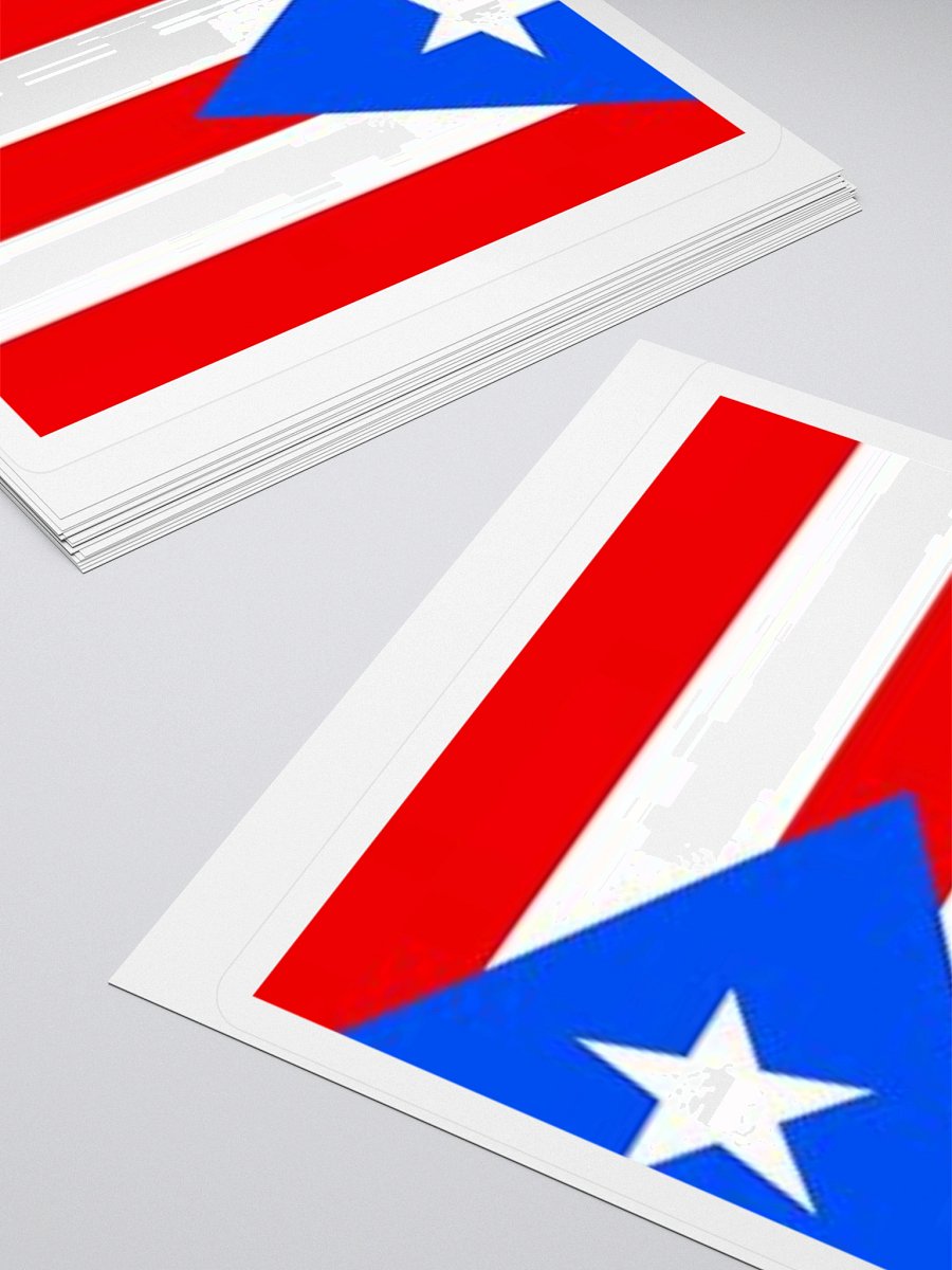 Puerto Rican Flag Sticker - Durable Vinyl for Indoor Use - Multiple Sizes Available product image (11)
